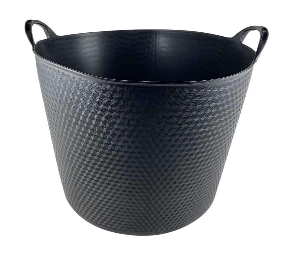 mand flexibel 40l rond zwart