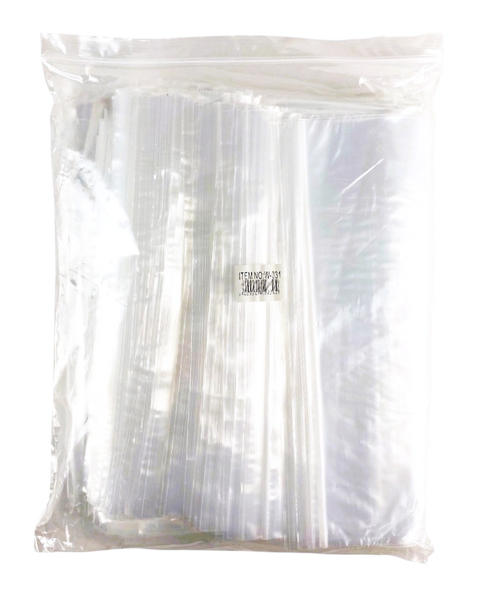 x100 sacs refermable ligne blanc large 45x35cm