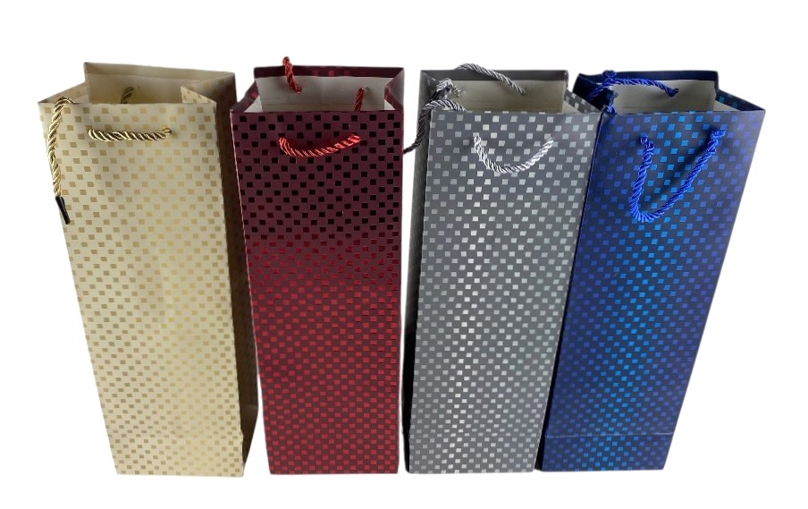sac bouteille couleur uni 11.5x35x9