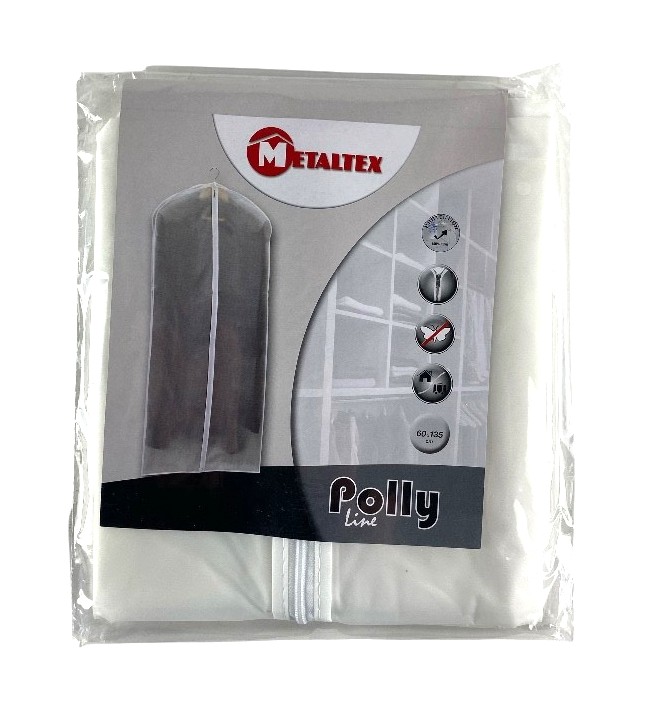 kledinghoes poly 65x135cm wit metaltex promo