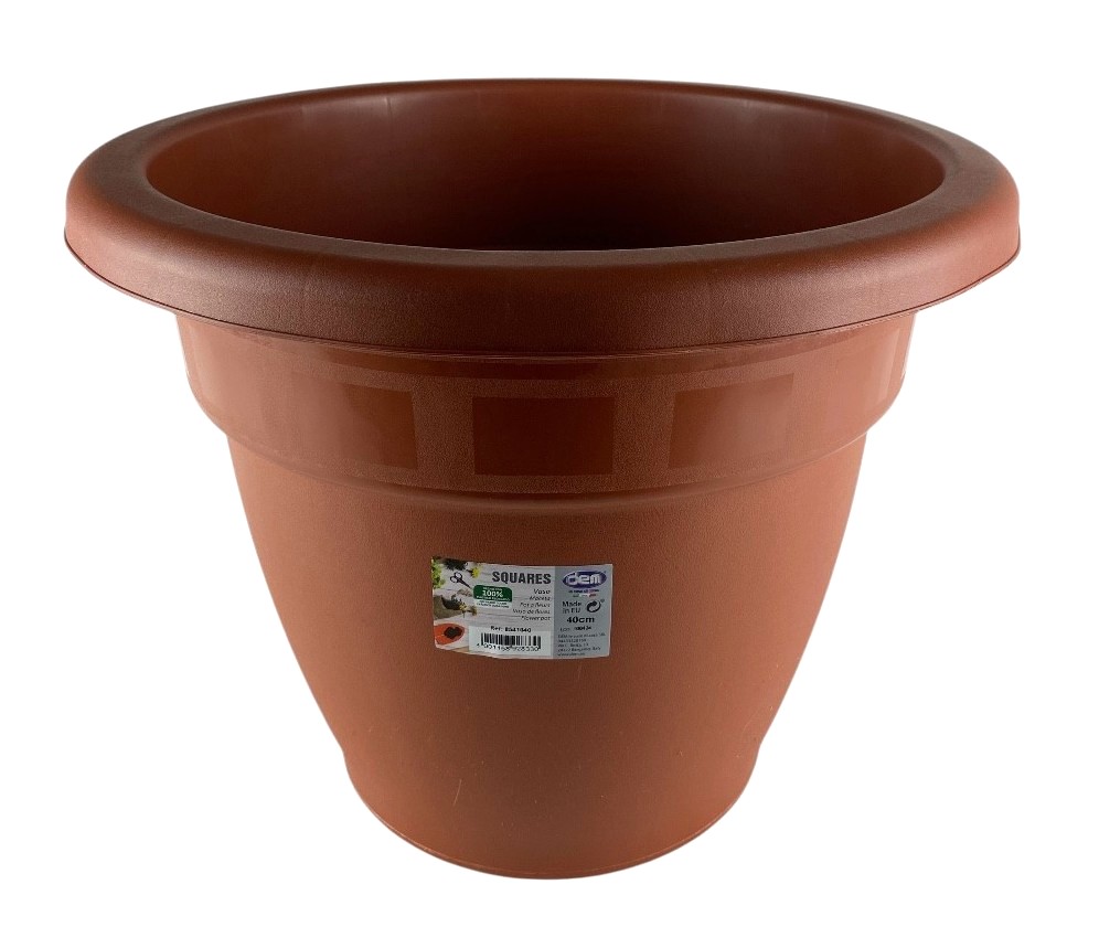 bloempot kunststof bruin 40cm