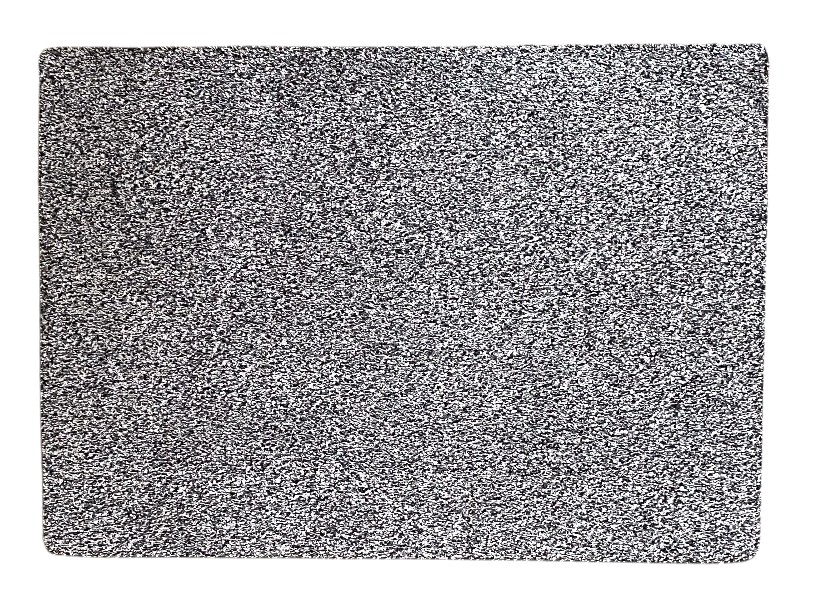 mat katoen 50x70 zwart-wit promo