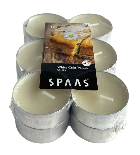 bougies spaas chauffe plat x12 vanille promo