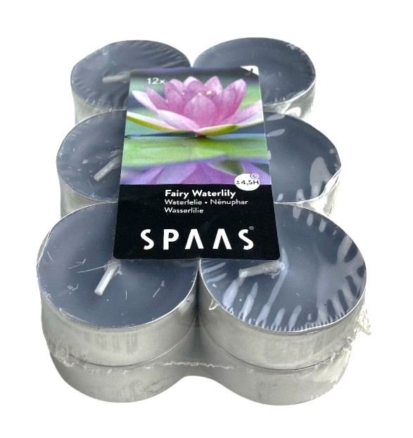 bougies spaas chauffe plat x12 waterlily promo