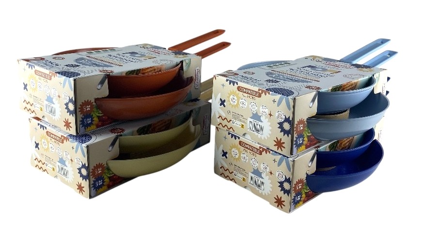 set-2 pannen d.24 en 28cm fantasie ass