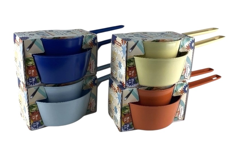 set-2 kookpotten d.18 en 20cm fantasie