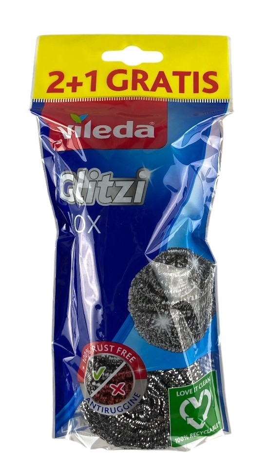 vileda x3 rvs inox esponge promo