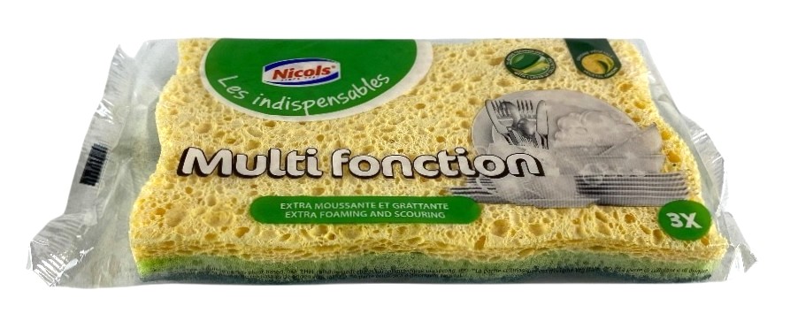 s-3 eponge abrasive nicols cello multi fonction