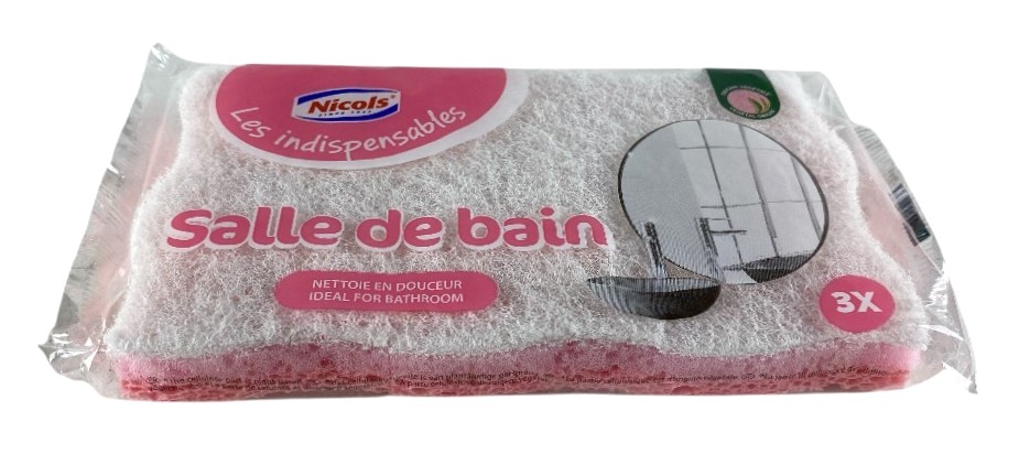 s-3 eponge abrasive nicols cello salle de bain