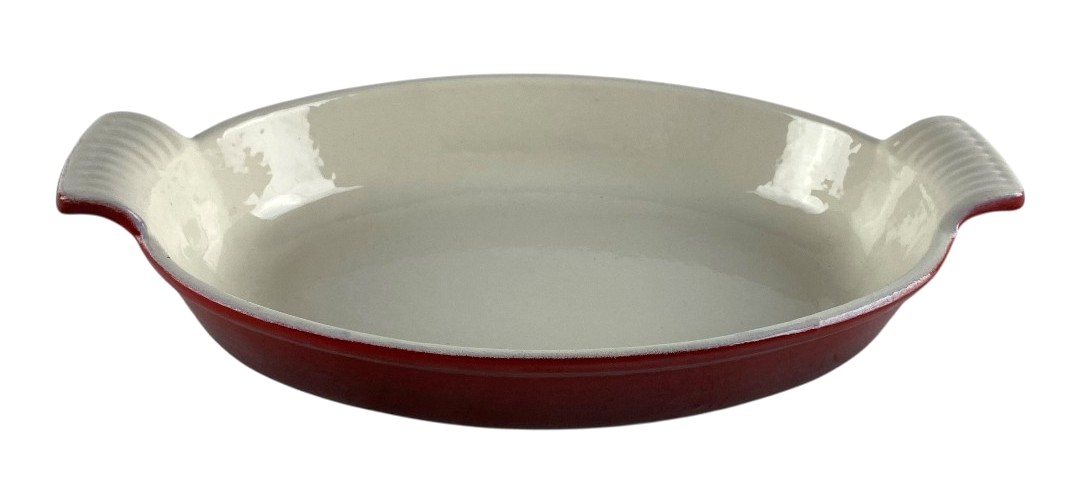 gratinschotel gietijzer haut cuisine 30cm promo stockverkoop keukengerei