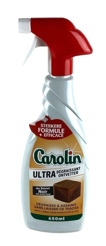 carolin spray 650ml multi savon noir