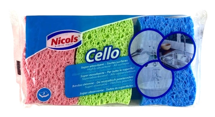 eponge vegetale cello nicols s-3 couleur