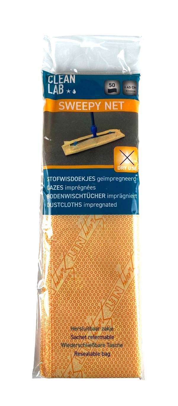 x50 wiswasdoekjes oranje 45cm stockverkoop dweilen/poets- vaat stofdoeken