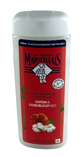 le petit marseillais 400ml douche katoen stockverkoop douchegel