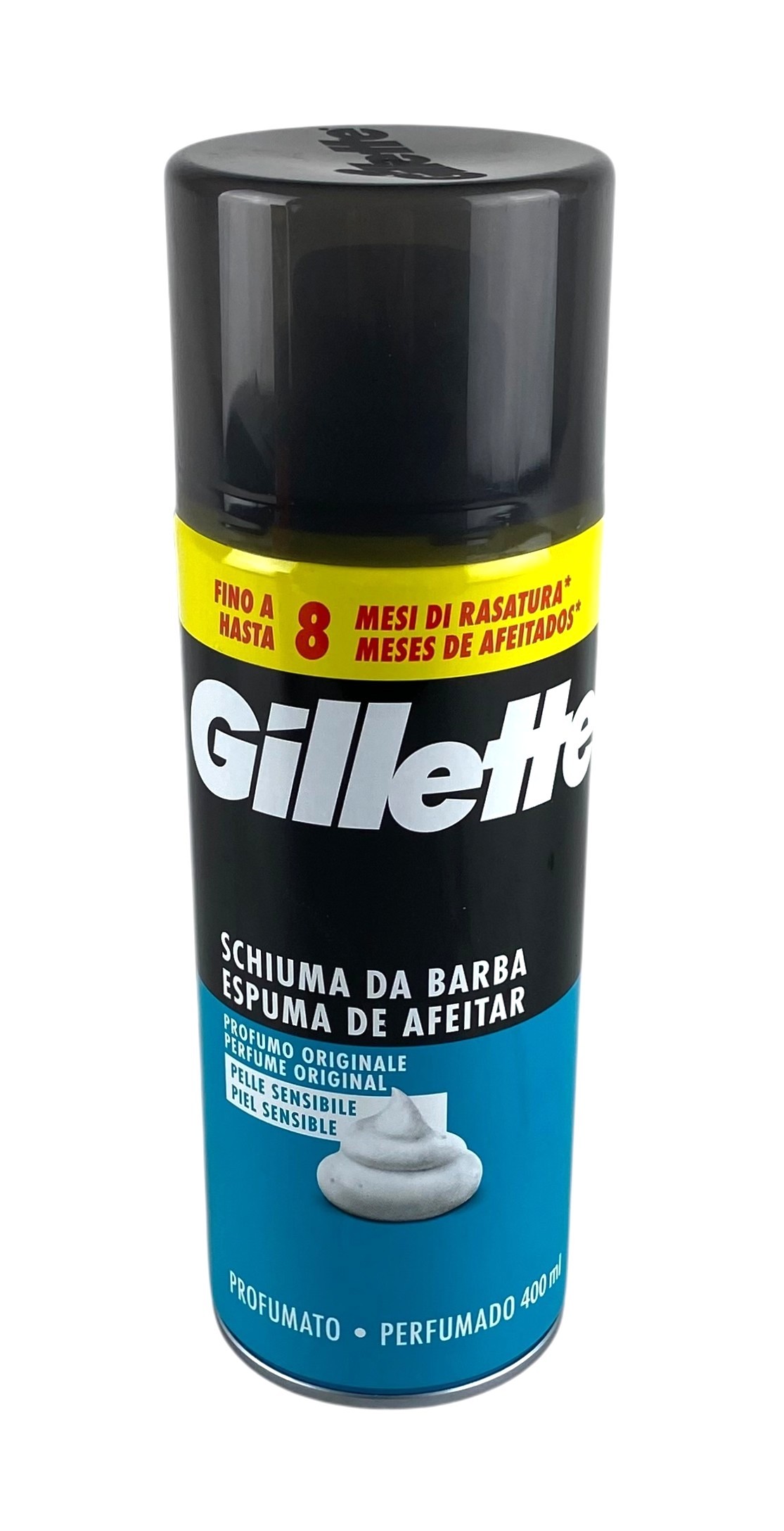 gillette shave foam 400ml sensitive skin+etiket
