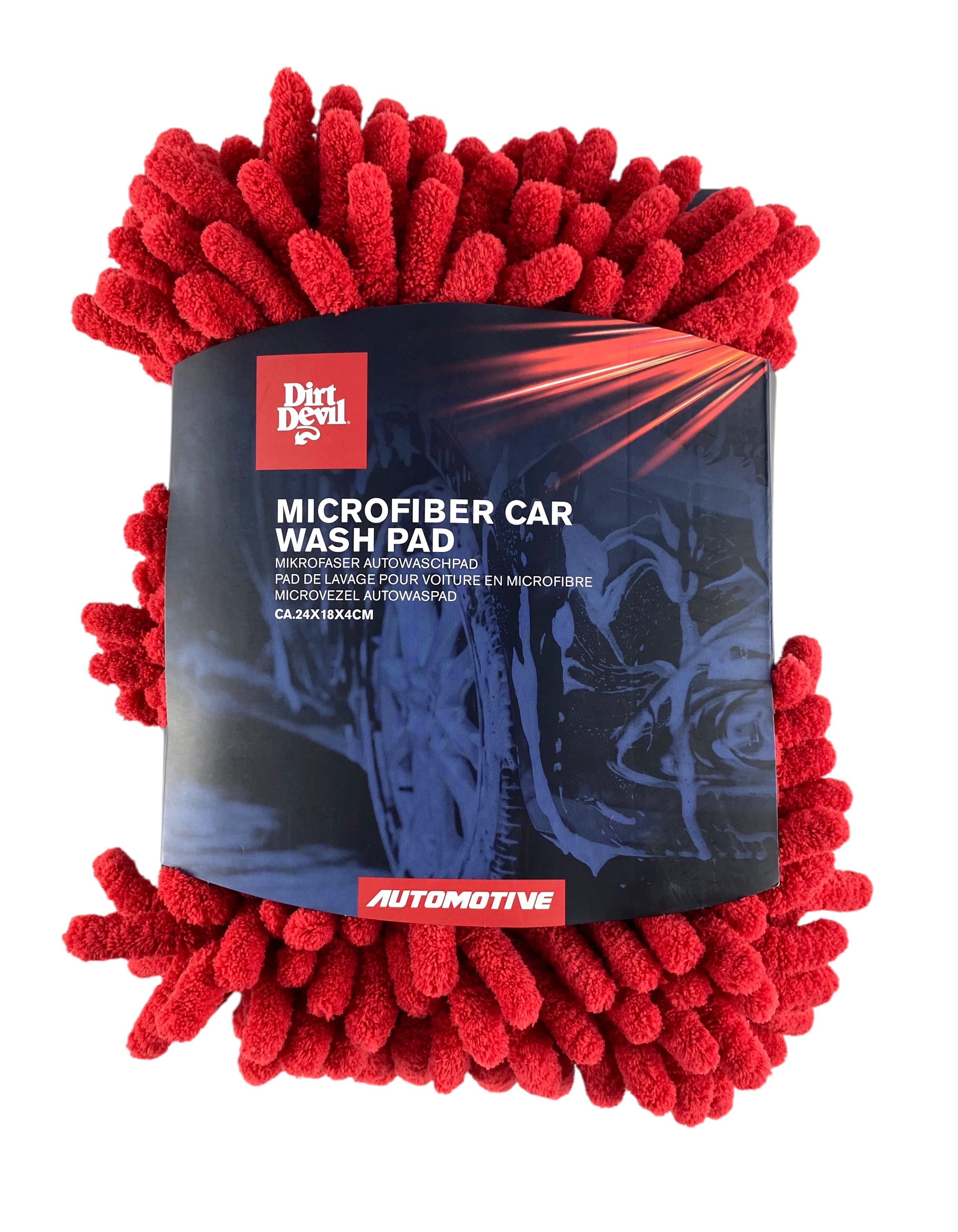 carwash gants 220x170x33mm 140gr rouge