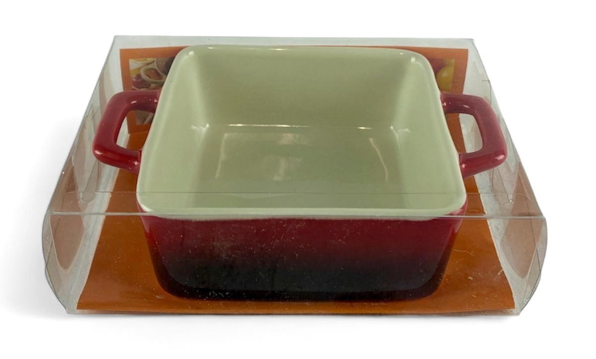 gratinschaaltje 13x13cm promo stockverkoop keukengerei