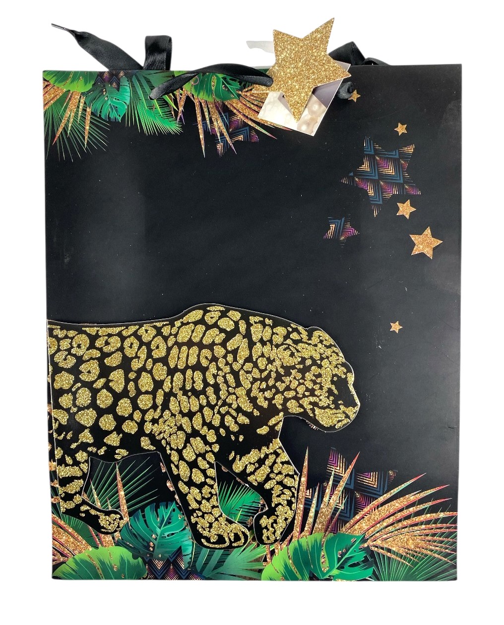 geschenktas jungle 26x32x10cm stockverkoop draagtassen -(nylon)kabassen