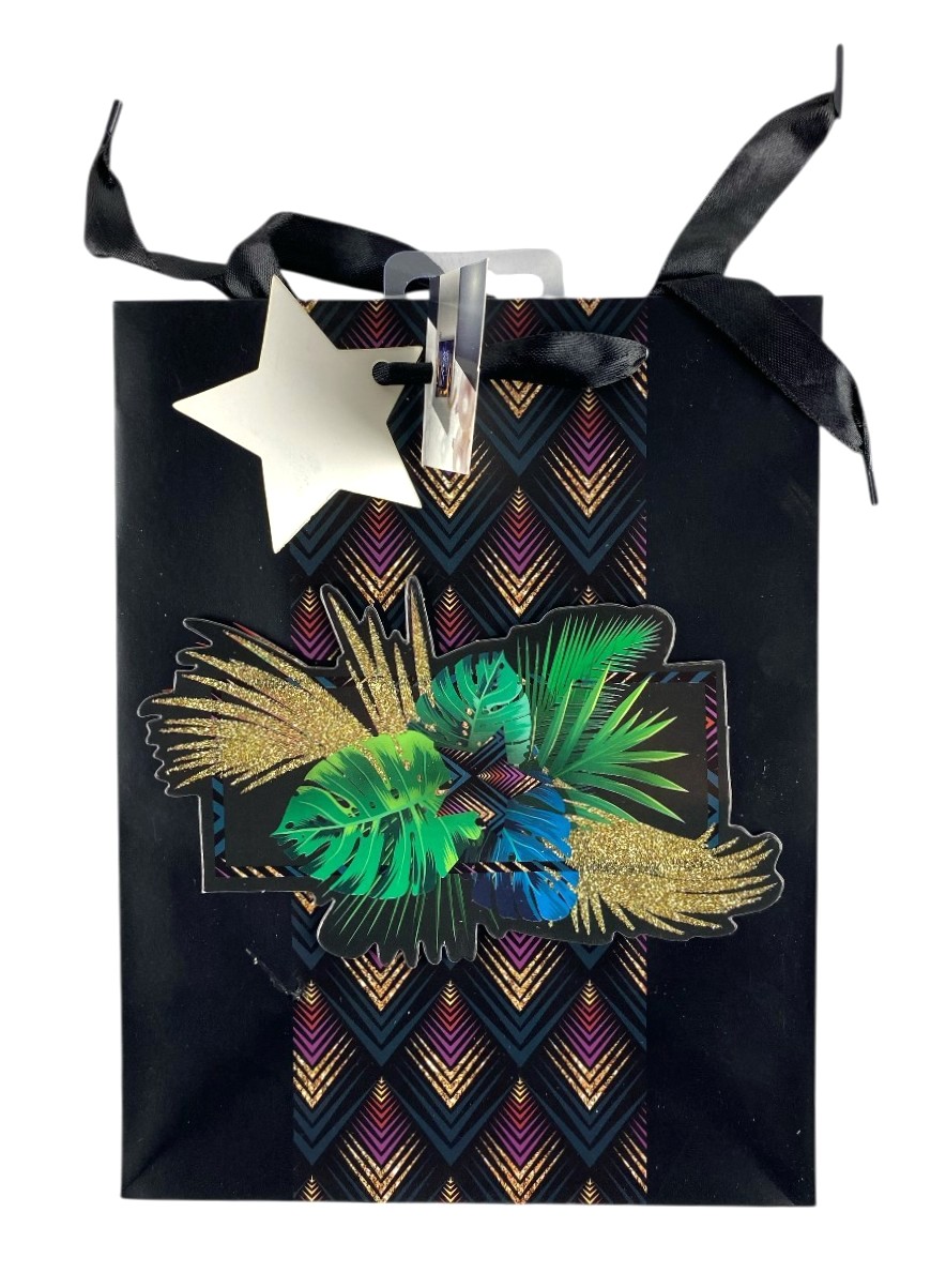 geschenktas pop noir dore 26x32x10cm stockverkoop draagtassen -(nylon)kabassen