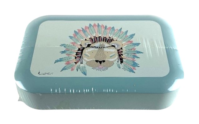 lunchbox medium dieren leeuw promo stockverkoop (lunch)boxen