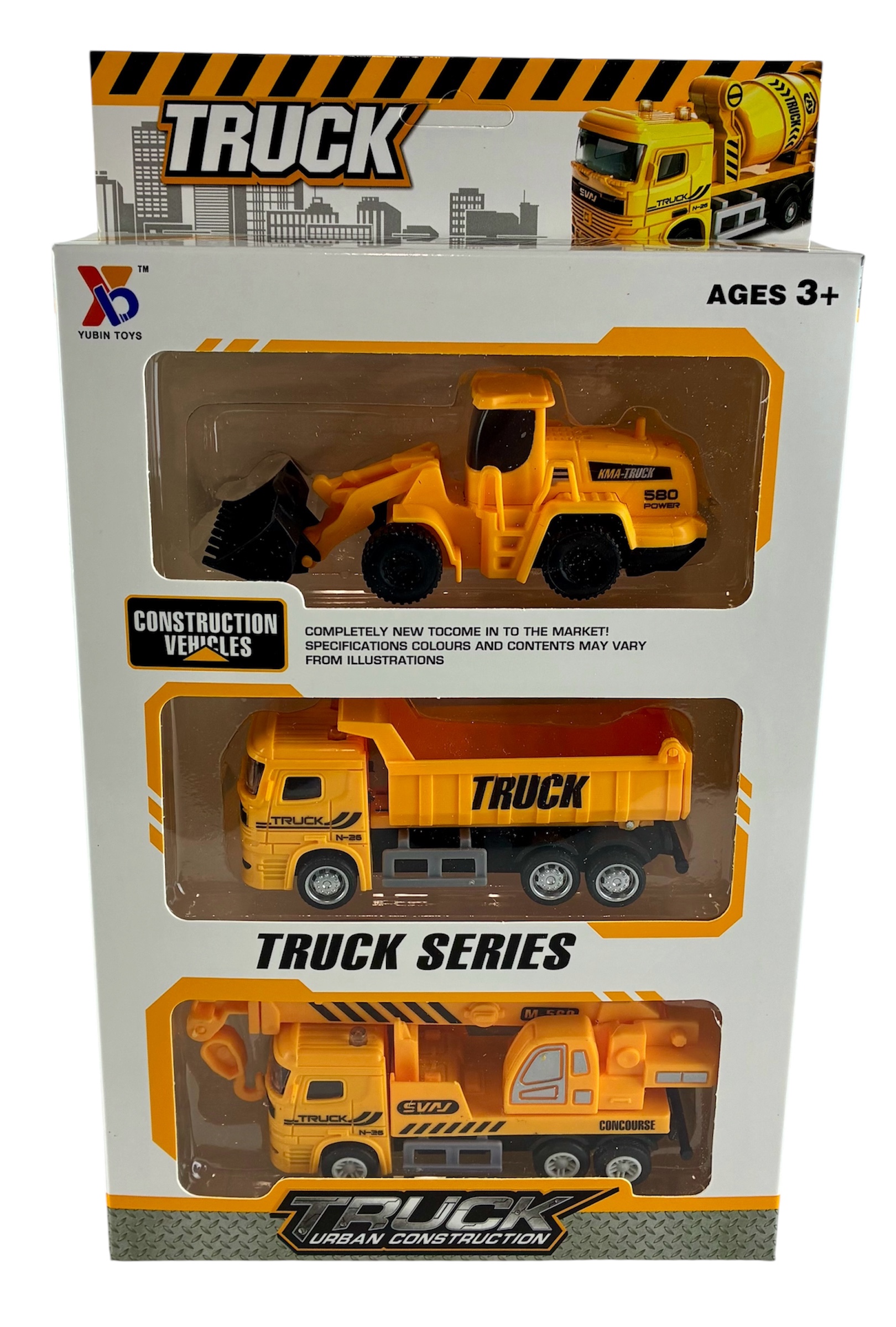 voiture construction 3 pieces 11cm stockverkoop klein speelgoed