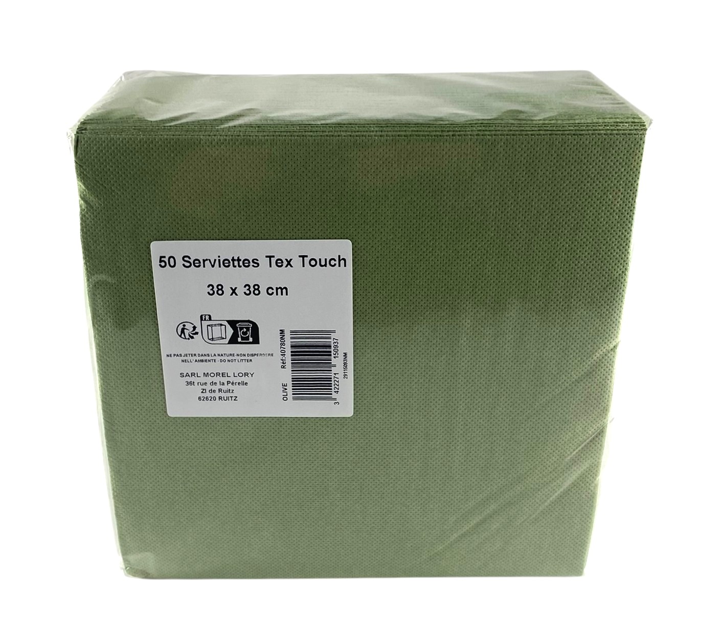 servetten s-50 papier olijf 38x38cm