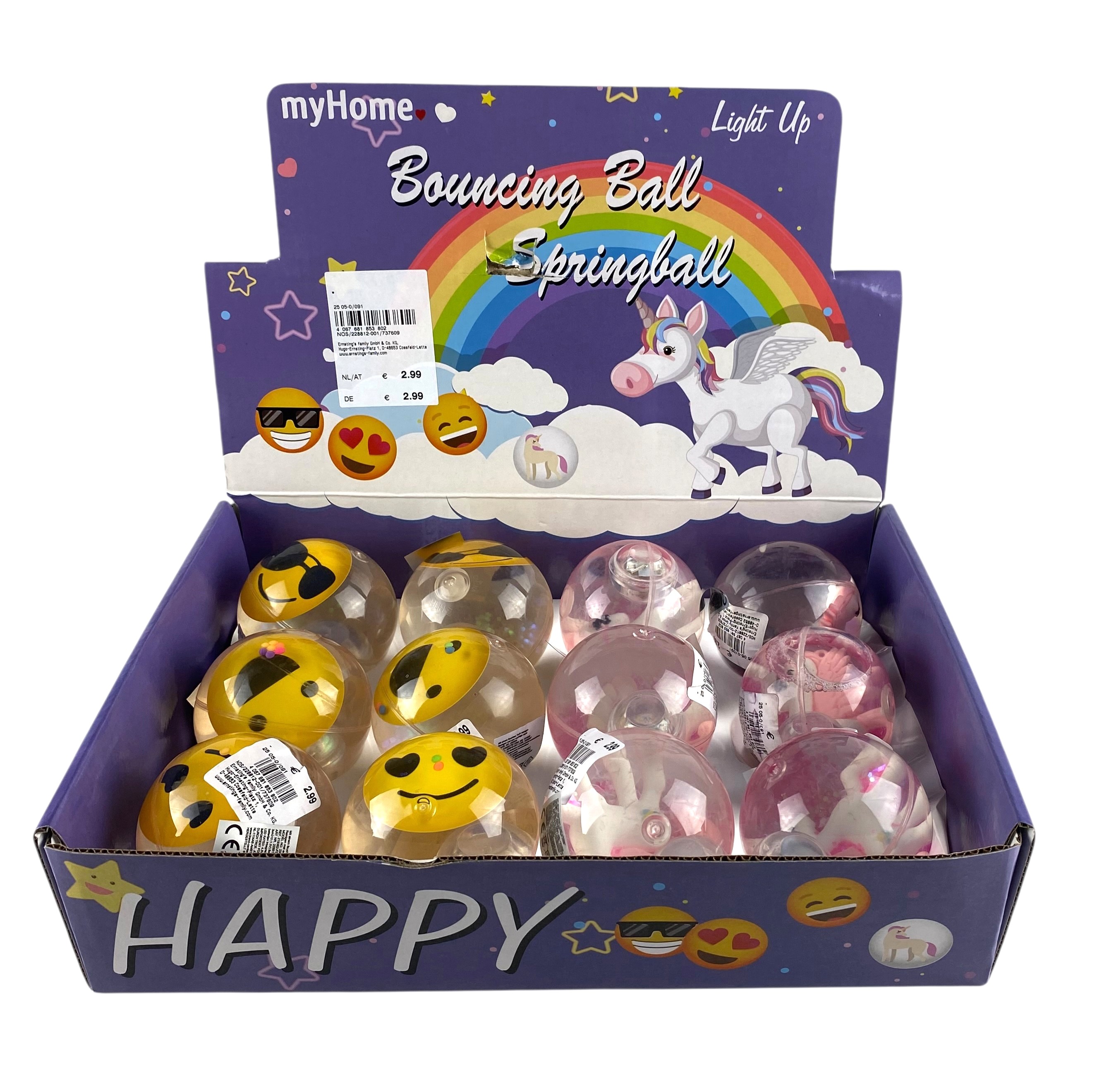 bouncy ball ass figuren stockverkoop klein speelgoed