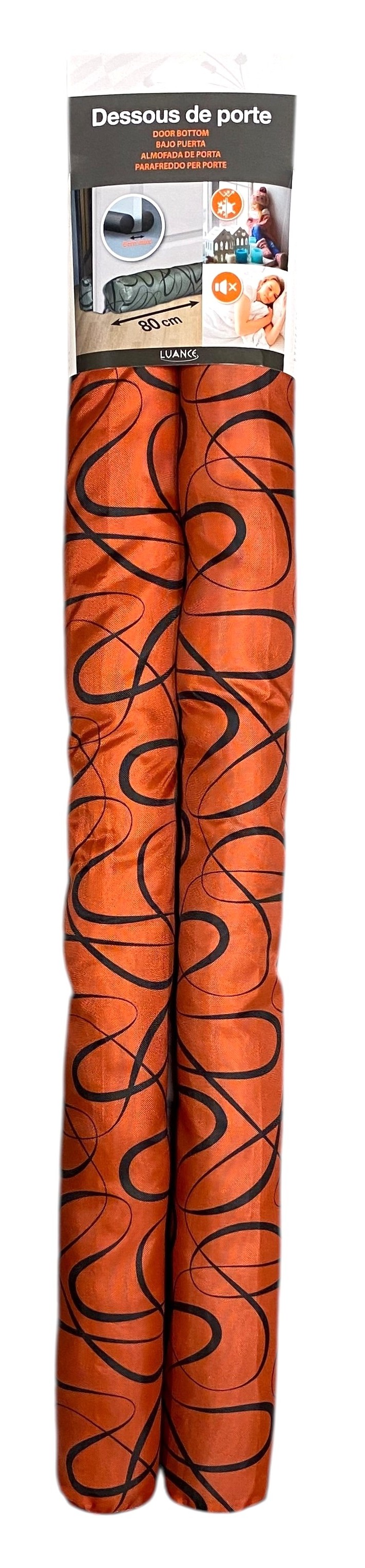 tochtlat 80cm rood design