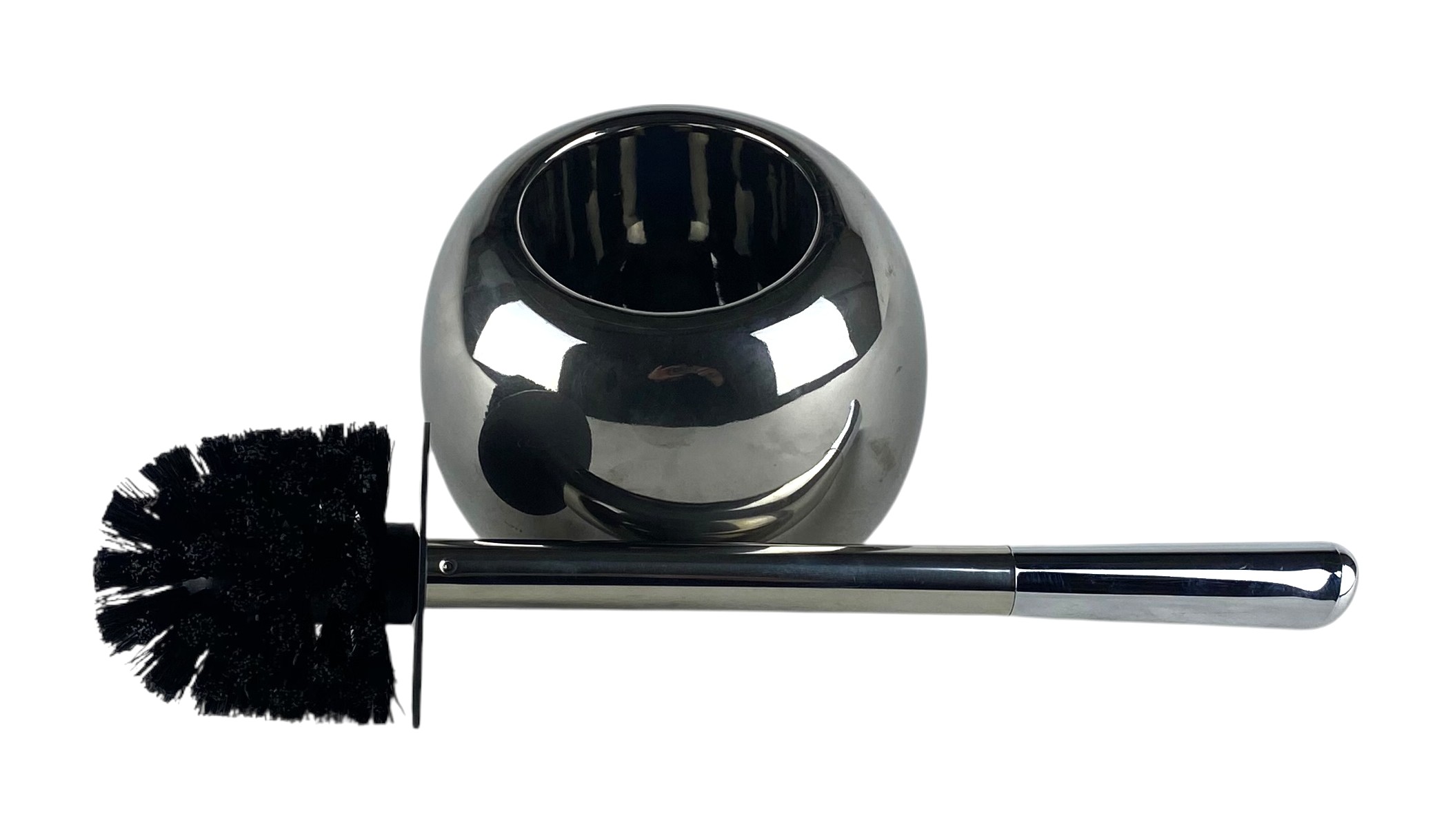 wc boite-boule chrome + brosse