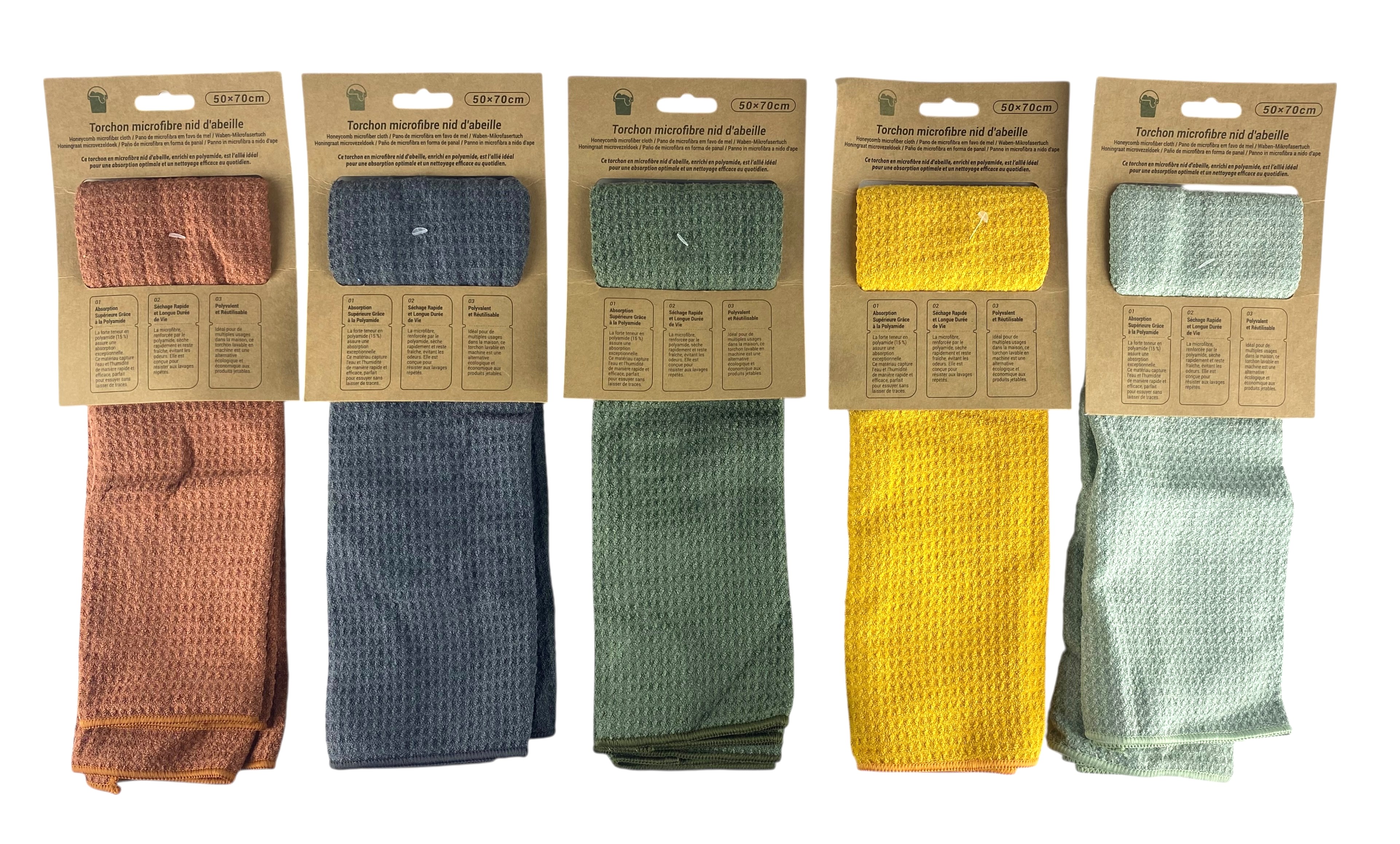 microvezeldoek honingraat 50x70cm stockverkoop microvezeldoek