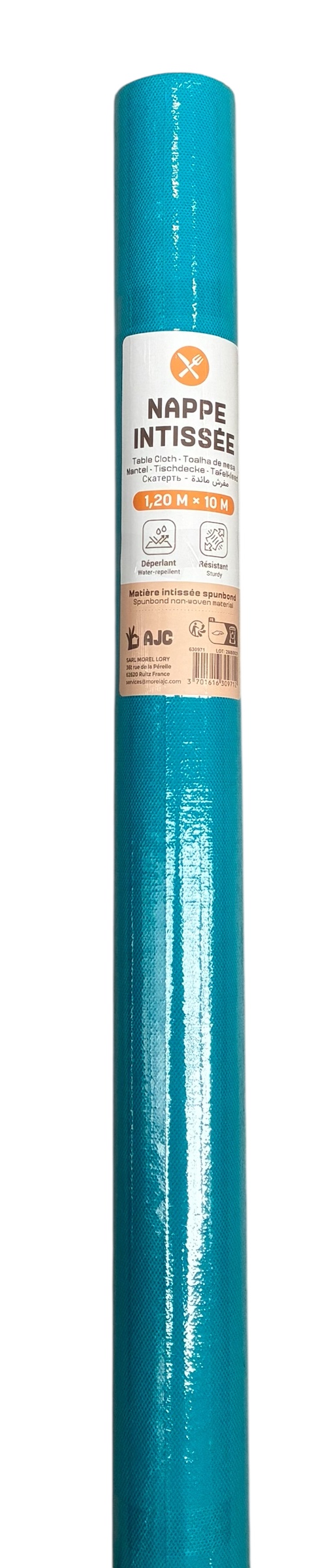 tafelpapier 10mx1.2m turquoise stockverkoop papier/karton