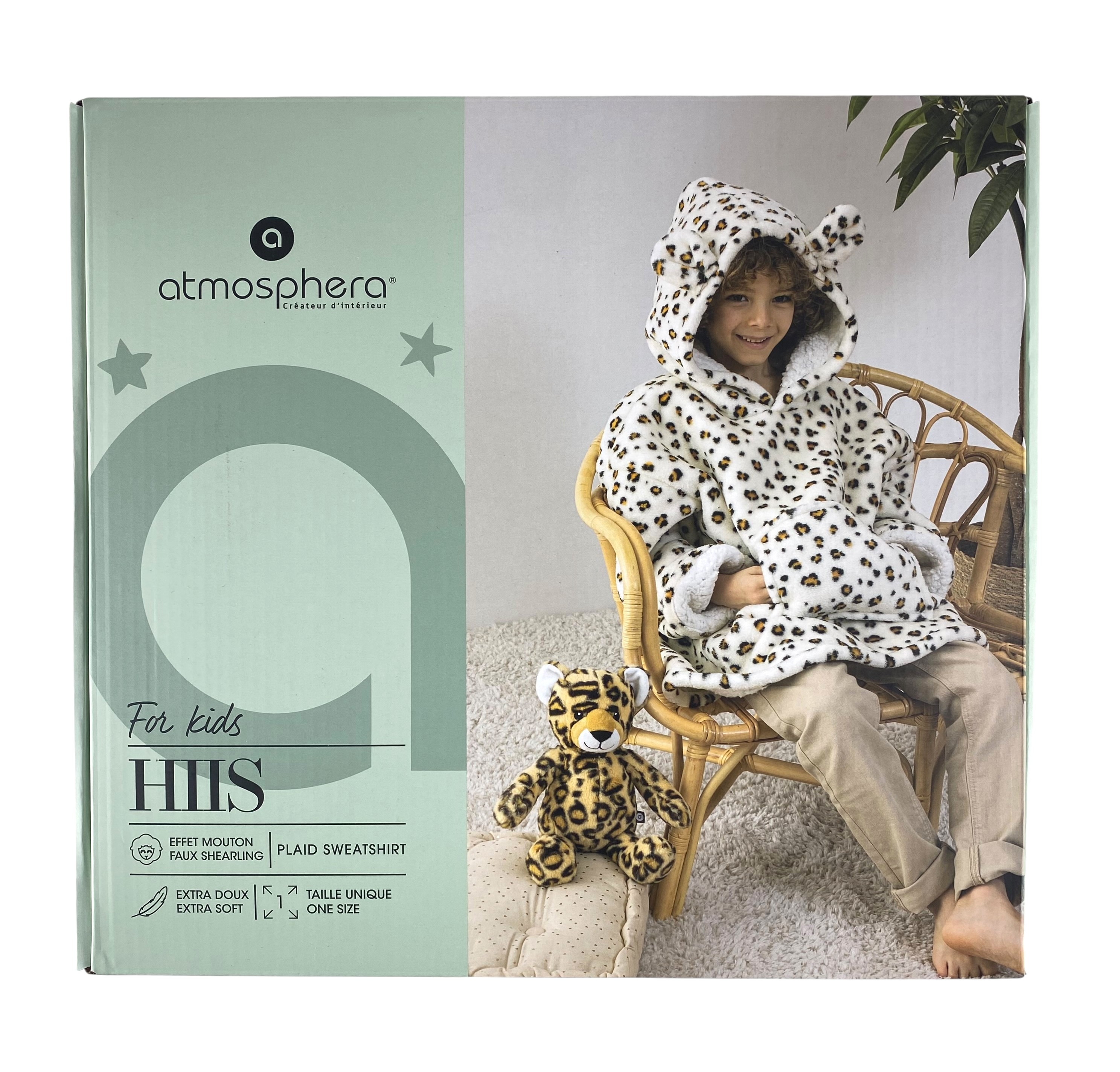 plaid sweatshirt luipaard stockverkoop dekens/plaid