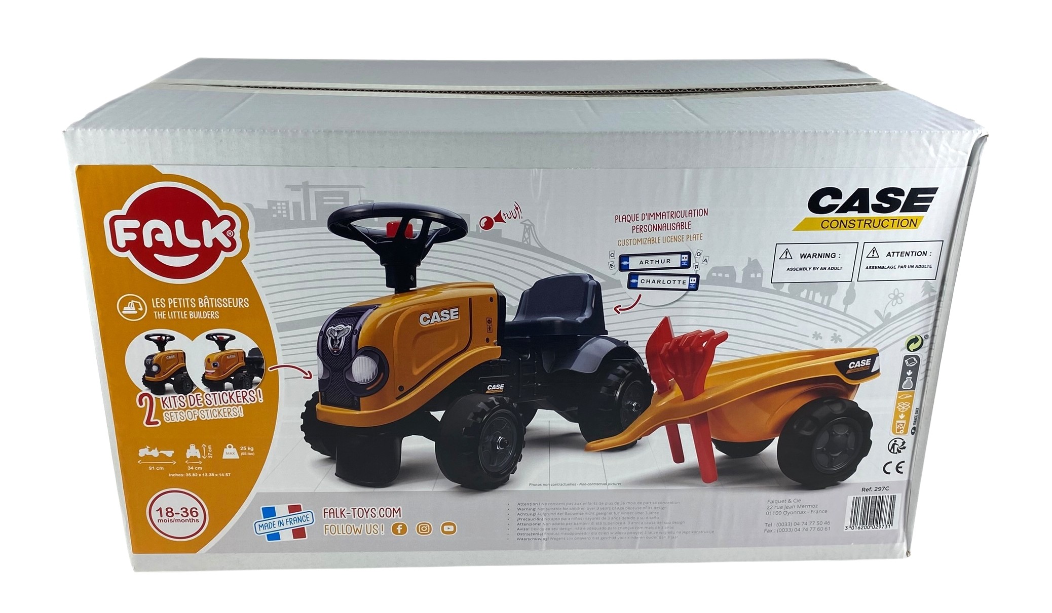 porteur+remorque tracteur case