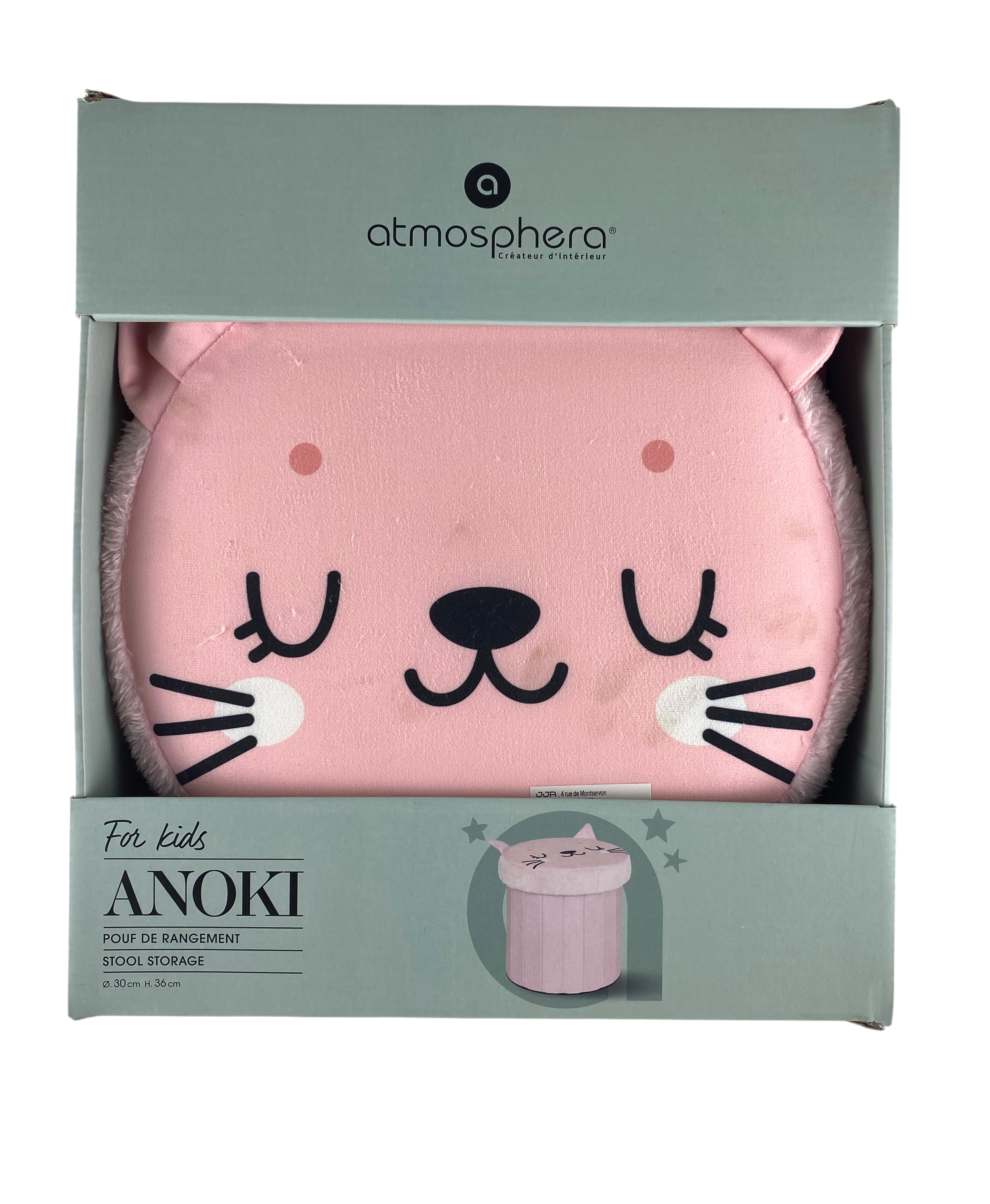 poef pliable chat rose