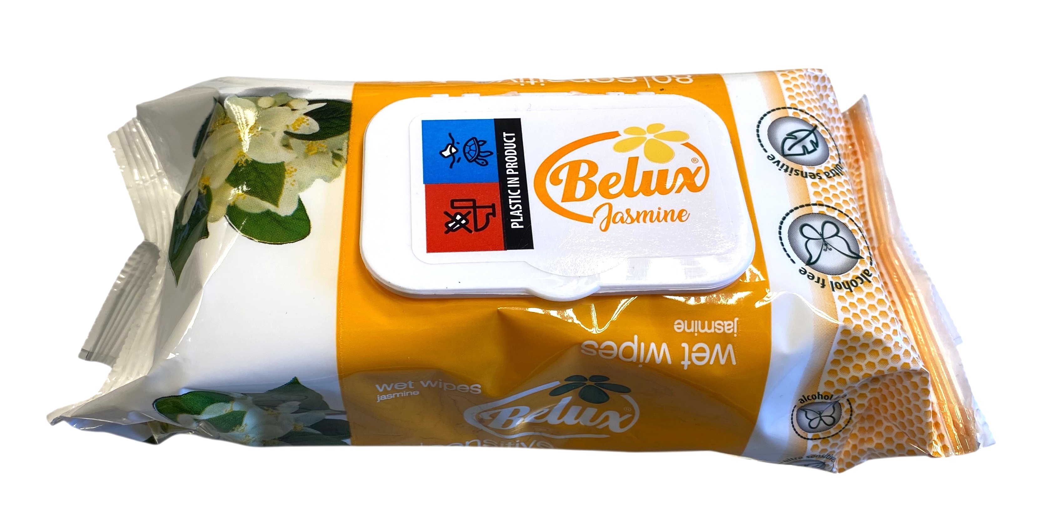 vochtige doekjes belux 80st wipes jasmine stockverkoop doekjes