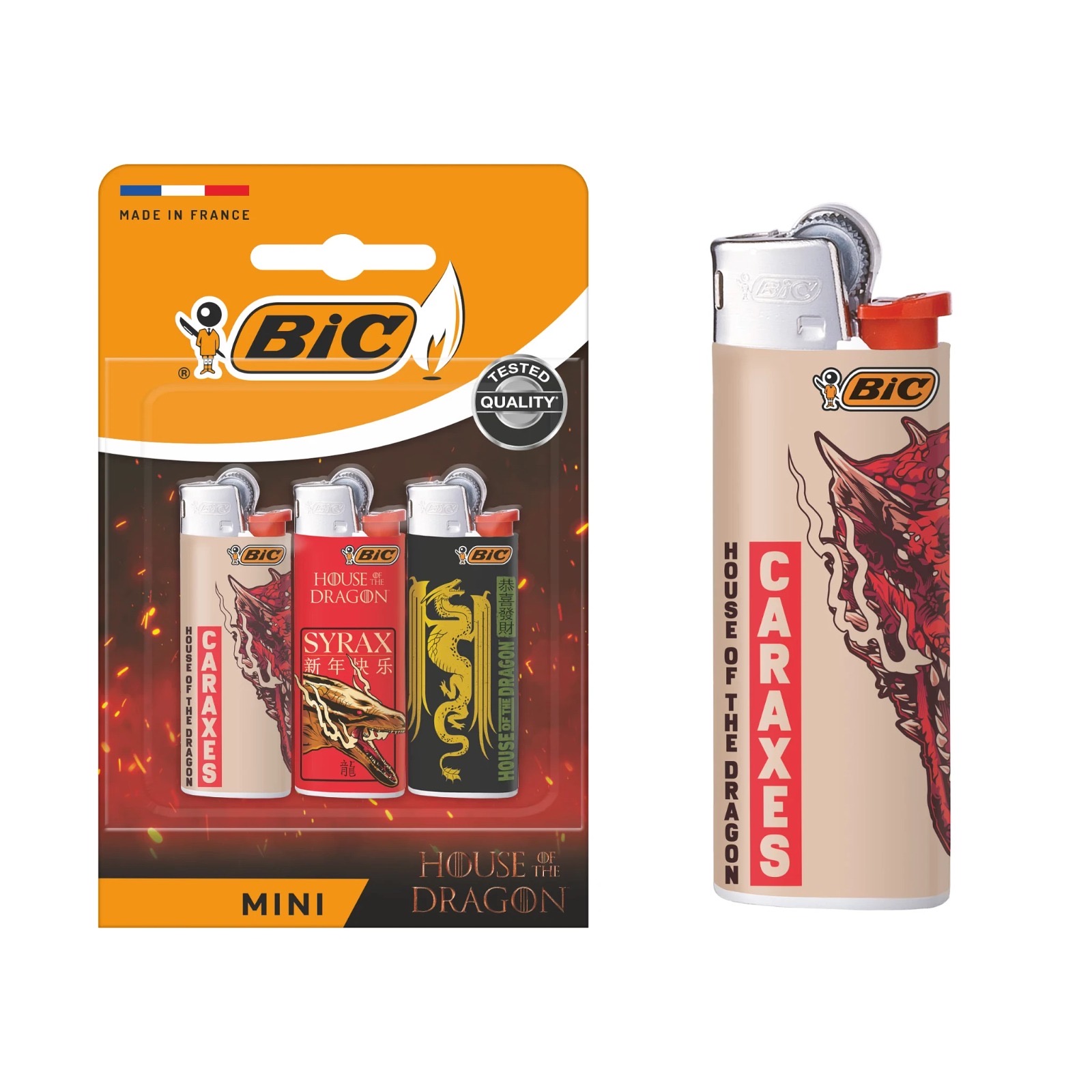 bic aansteker s-3 promo j25 house of dragons display stockverkoop aanstekers+lucifers