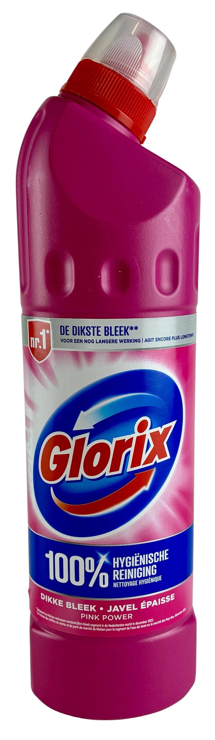 glorix wc-gel 750ml pink power stockverkoop wc-badkamer