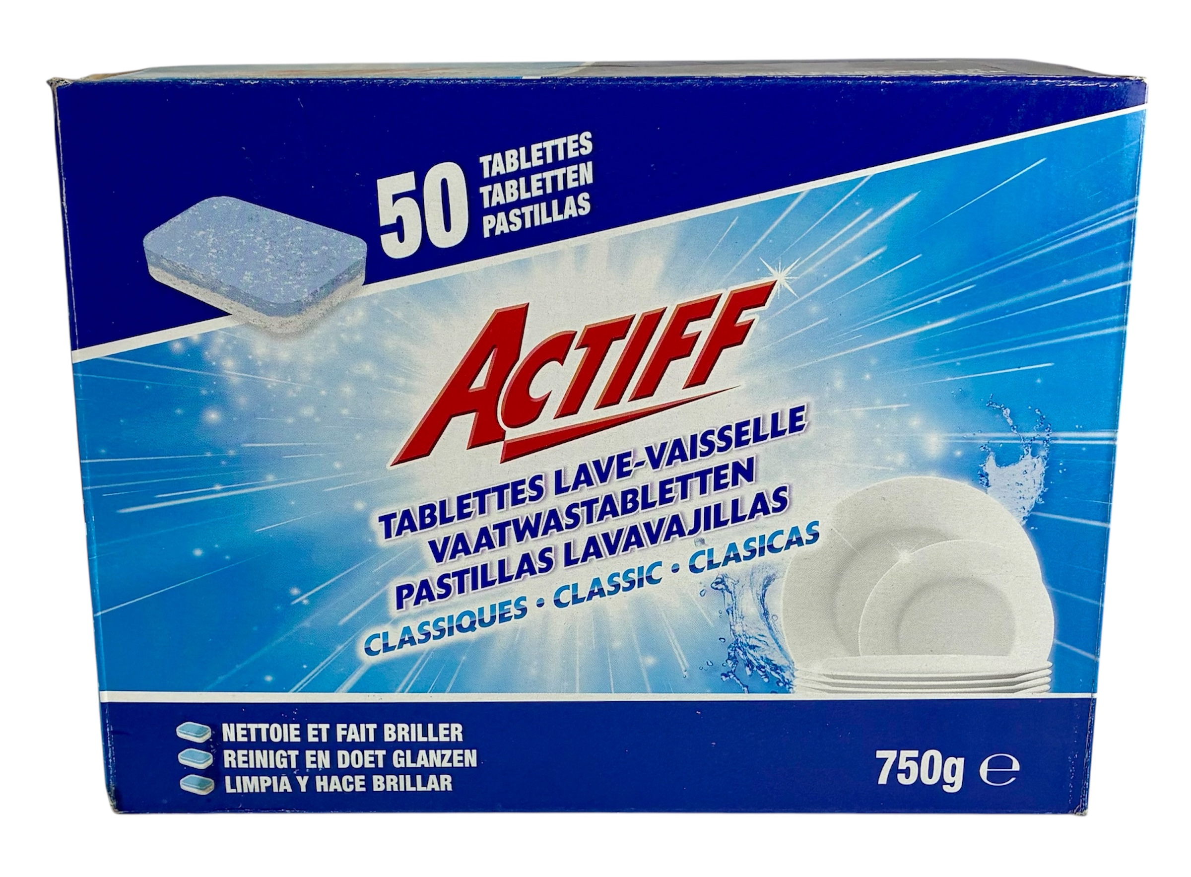 actiff tabs vaissele 50x15gr