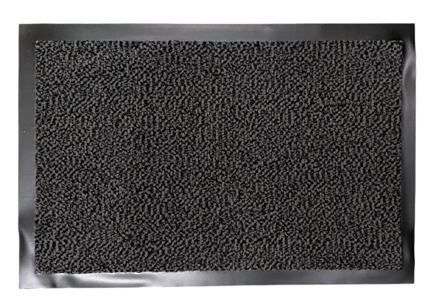 tapis mouchete noir-gris 6x40