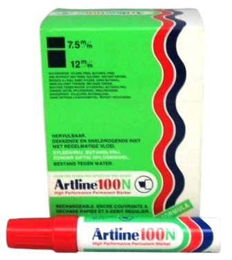 artline 100 - 12mm rouge