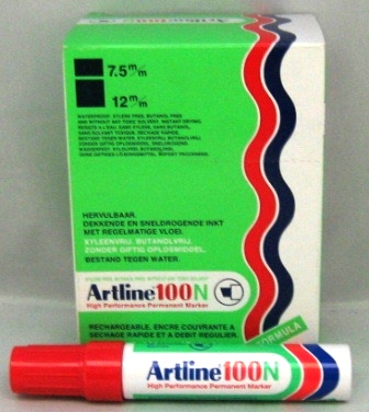 artline 100 - 12mm rood
