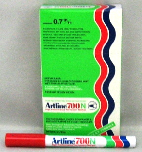 artline 700 - 0.7mm rood