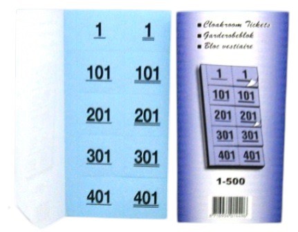 tombola-garderobeblok 1-500 blauw