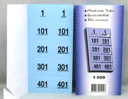 tombola-garderobeblok 1-500 blauw