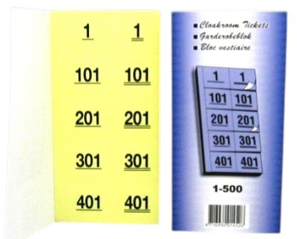 tombola-garderobeblok 1-500 geel