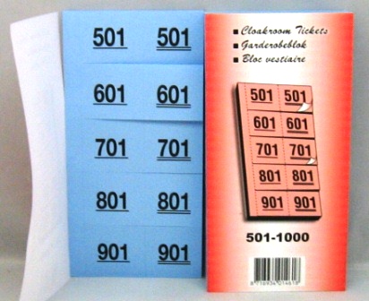 tombola-garderobeblok 501-1000 blauw