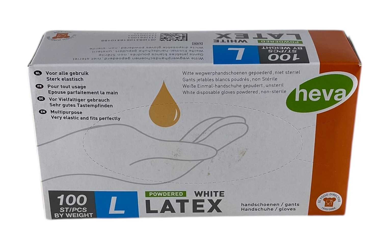 gants latex-100 heva large