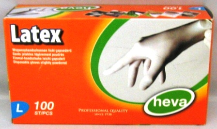 gants latex-100 heva large