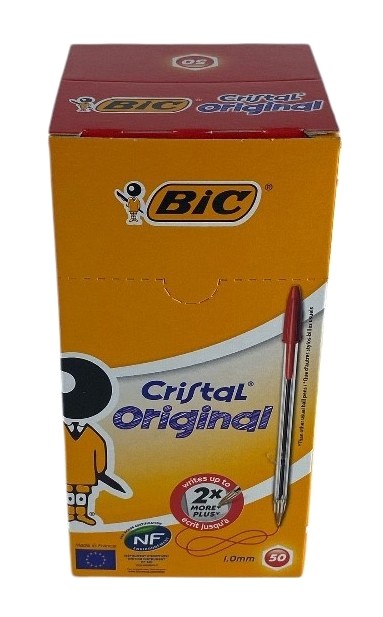 bic cristal par 50 rouge