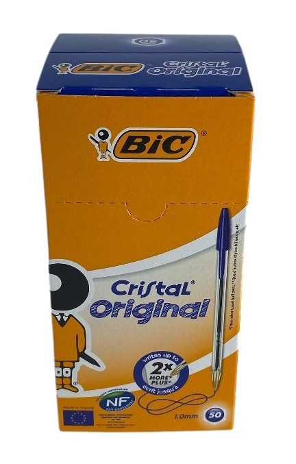 bic cristal par 50 bleu